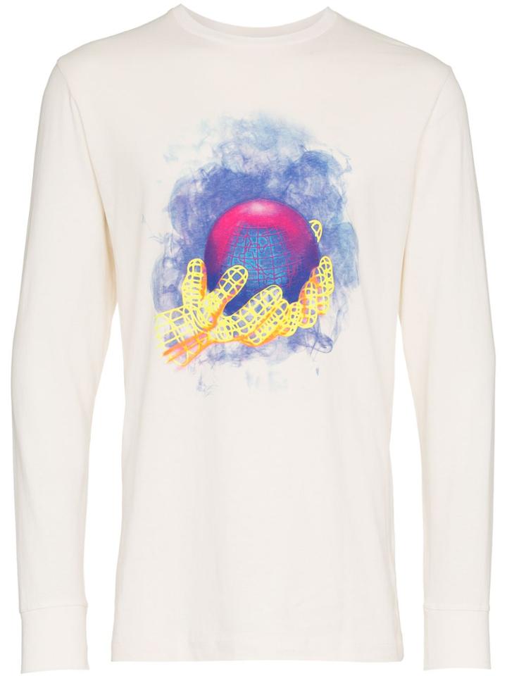 Off-white Off World Hand Tee Ls Off Wht