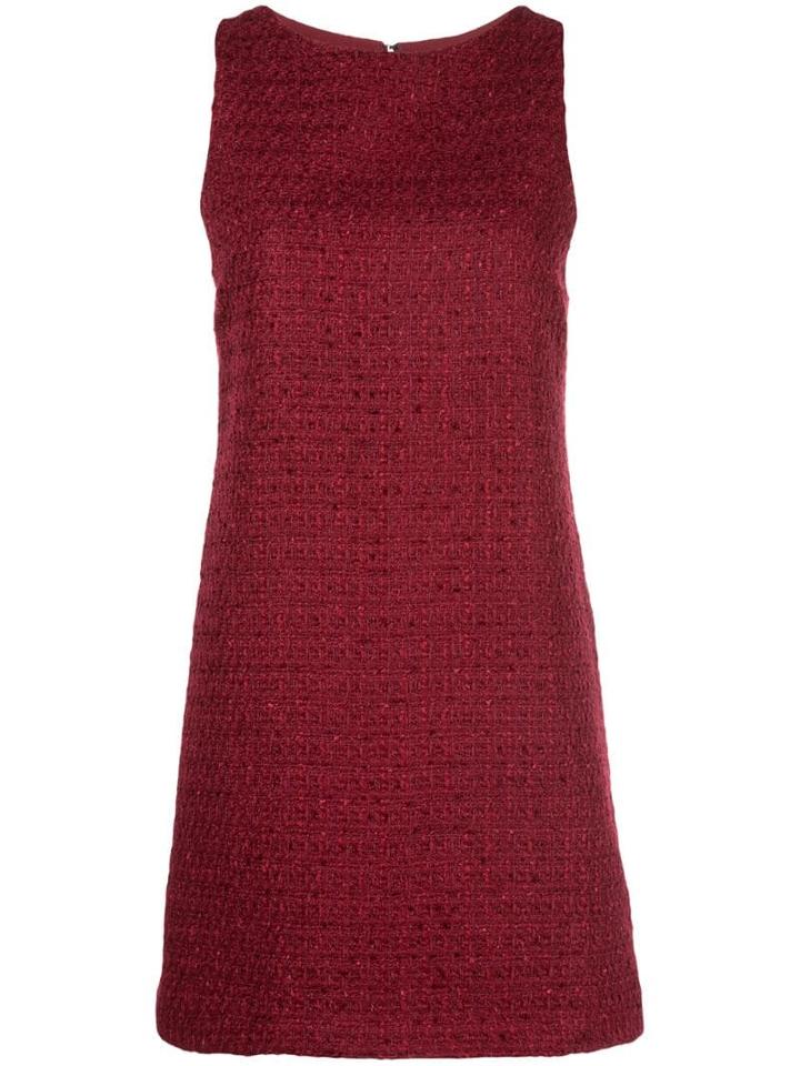 Alice+olivia Clyde Tweed Mini Dress - Red