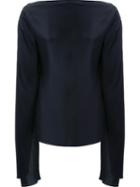 Christopher Esber Open Sleeve Blouse, Women's, Size: 10, Black, Viscose