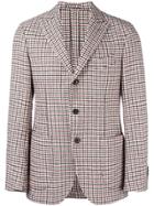 Gabriele Pasini Peaked Lapels Checked Jacket - Multicolour