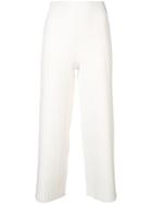 Yigal Azrouel Ottoman Fortuny Knit Trousers - Neutrals