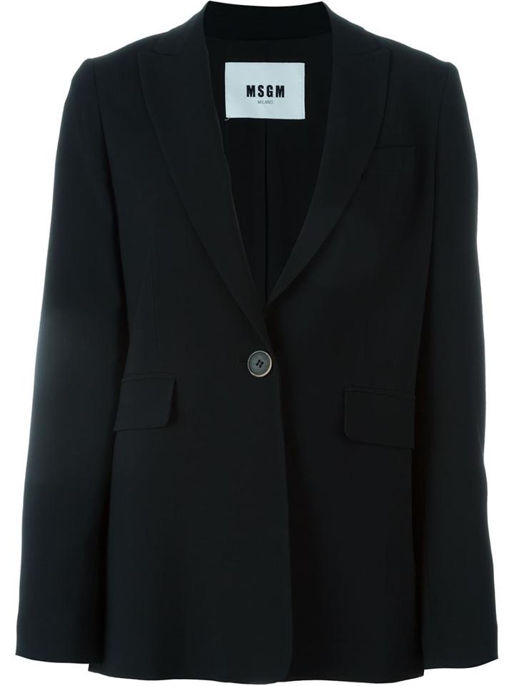 Msgm Single Breasted Blazer Jacket