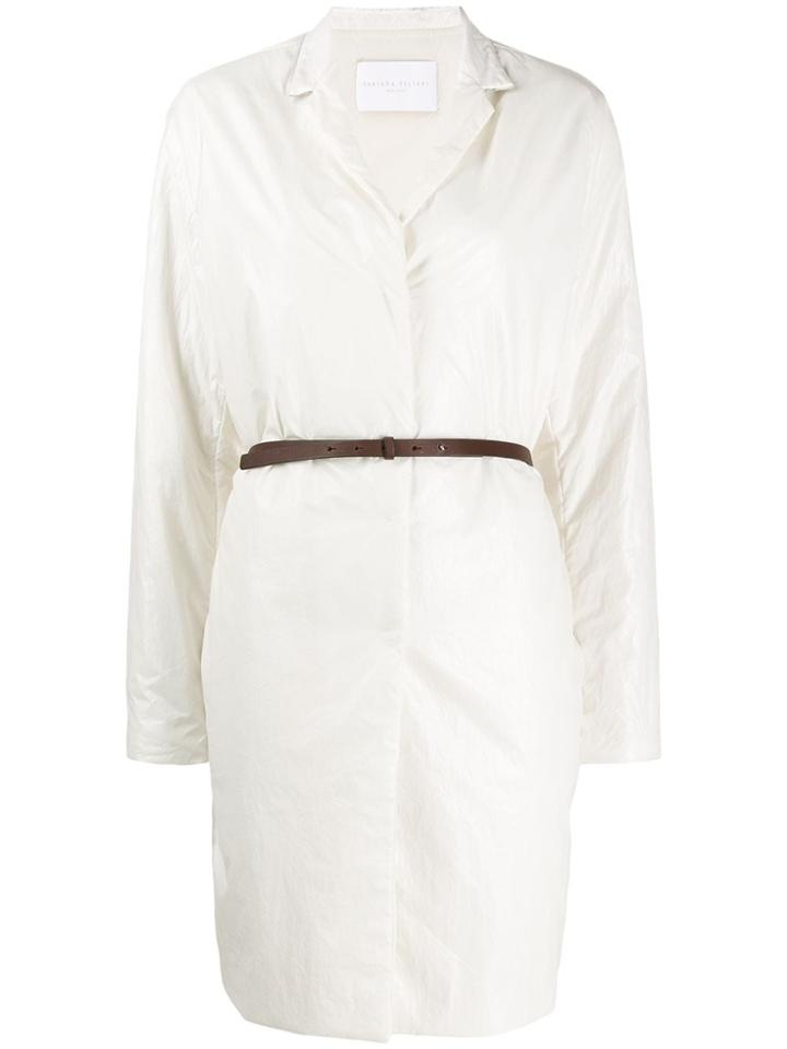 Fabiana Filippi Belted Coat - White
