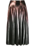 Patrizia Pepe Gradient Pleated Skirt - Brown