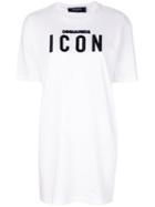 Dsquared2 - Embroidered Icon T-shirt - Women - Cotton - Xs, White, Cotton