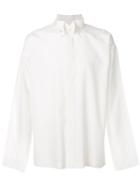 Homme Plissé Issey Miyake Cutaway Collar Shirt - White