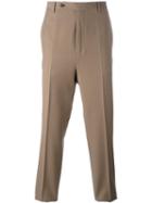 Lanvin Straight Fit Trousers, Men's, Size: 48, Nude/neutrals, Viscose/wool