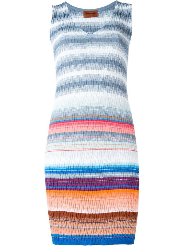 Missoni Knit Pattern Striped Dress