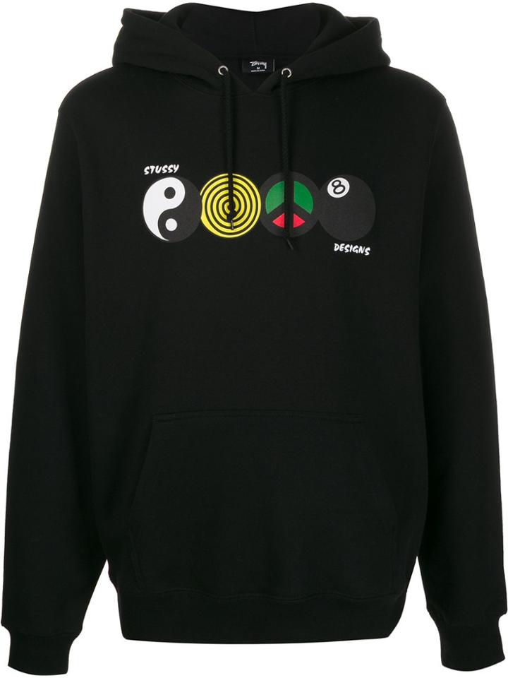 Stussy Harmony Relaxed-fit Hoodie - Black