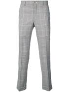 Comme Des Garçons Homme Plus Checked Straight Trousers - Brown
