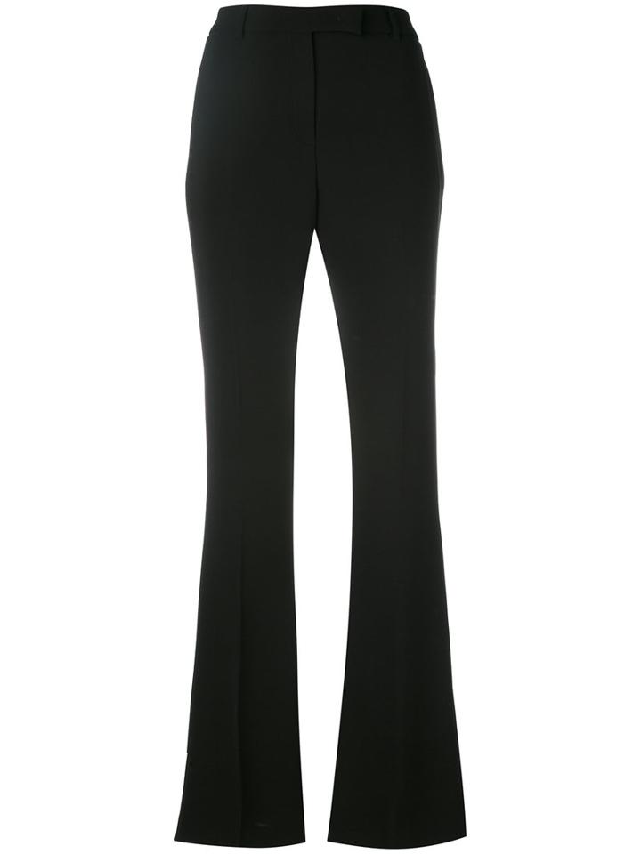 Ql2 - Nellie Flared Trousers - Women - Cotton/polyester - 46, Black, Cotton/polyester