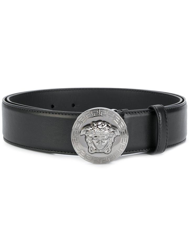 Versace Vanitas Buckle Belt - Black