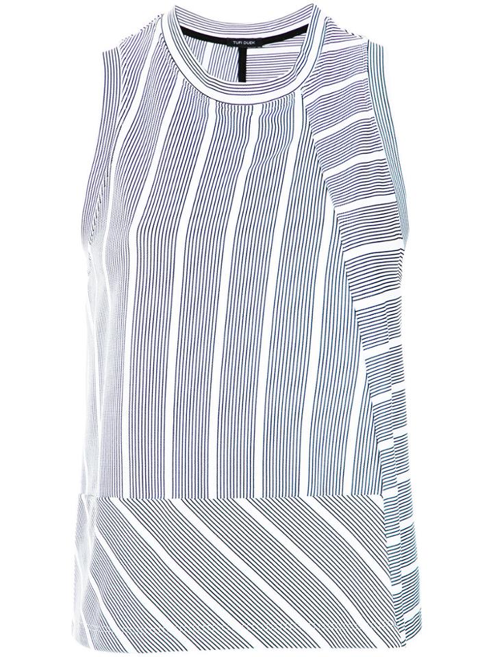 Tufi Duek Diagonal Stripes Blouse - Blue