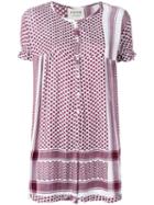 Cecilie Copenhagen - Buttoned Playsuit - Women - Viscose - 1, Women's, Red, Viscose