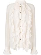 Philosophy Di Lorenzo Serafini Ruffle Shirt - White
