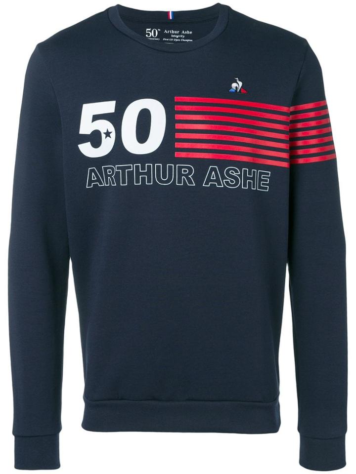 Le Coq Sportif Striped Detail Sweatshirt - Blue