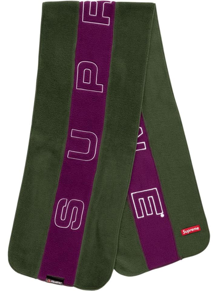 Supreme Embroidered Logo Scarf - Green