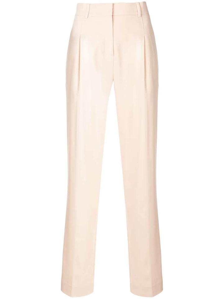 Esteban Cortazar Plain Tapered Trousers - Pink