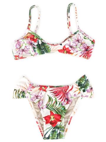 Lygia E Nanny Kids Printed Bikini Set, Toddler Girl's, Size: 4 Yrs, Green