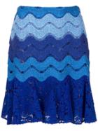 Martha Medeiros Lace Skirt - Blue