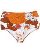 Dodo Bar Or Floral Print Bikini Bottoms - Orange