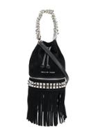 Philipp Plein Fringed Bucket Bag - Black