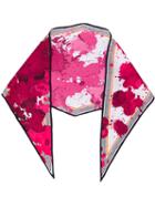 Haider Ackermann - Paint Splash Scarf - Women - Silk - One Size, Pink/purple, Silk