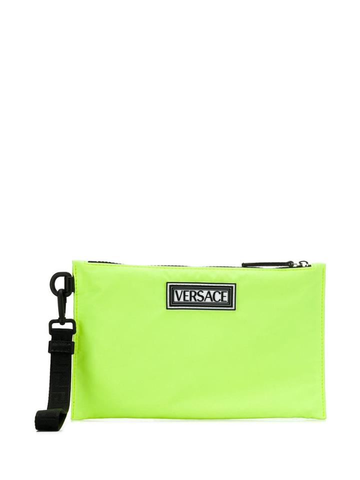 Versace Logo Clutch - Yellow