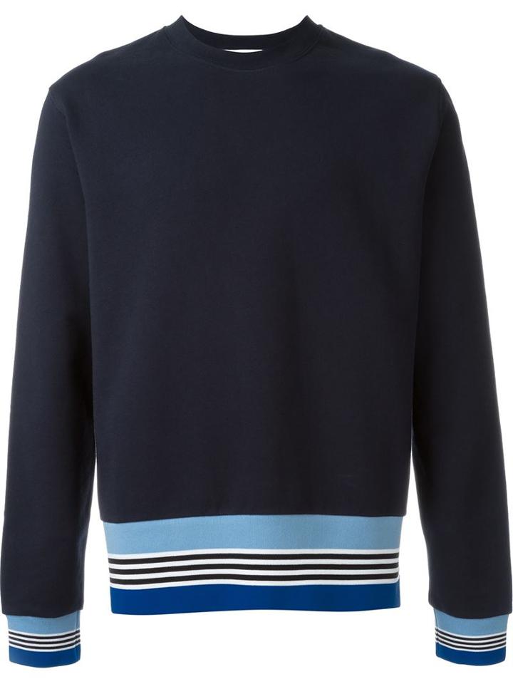 Msgm Striped Detail Sweatshirt
