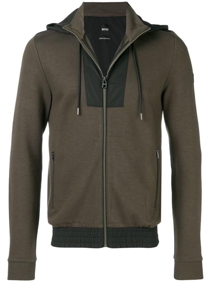 Boss Hugo Boss Front Zip Hoodie - Green