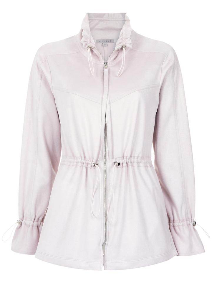 Alcaçuz Caim Panelled Parka - Pink & Purple