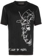 Martin Diment Censor Art Linen T-shirt - Black