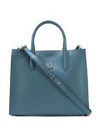 L'autre Chose Classic Saffiano Tote - Blue