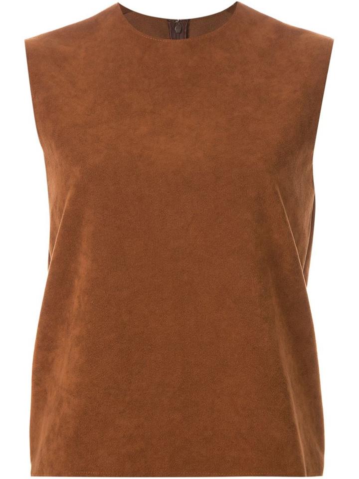 G.v.g.v. Faux Suede Boxy Top