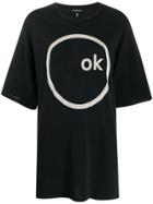 R13 Oversized Radiohead Print T-shirt - Black