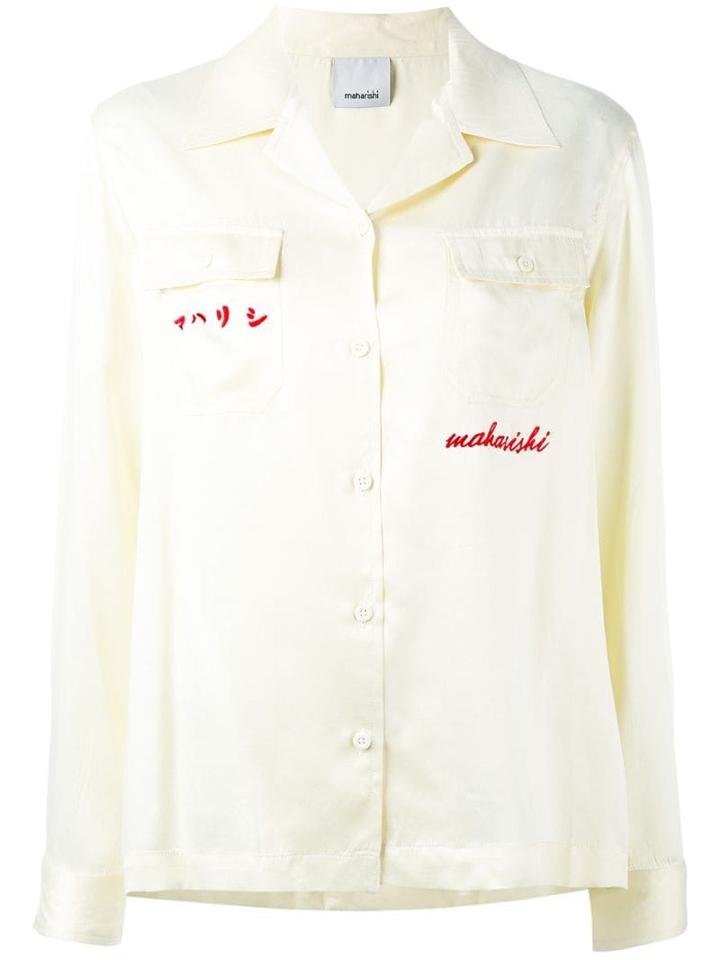 Maharishi Embroidered Back Shirt - Yellow