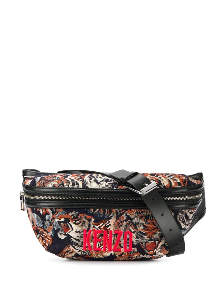 Kenzo Flying Tiger Jacquard Belt Bag - Black
