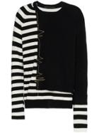 Haider Ackermann Embroidered Stripe Jumper - Black