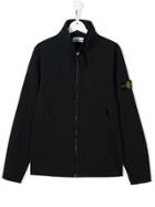 Stone Island Junior Teen Kangaroo Pocket Jacket - Blue