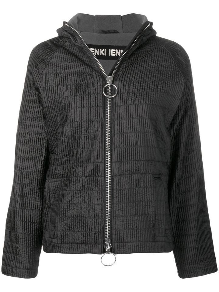 Ienki Ienki Zipped Hooded Track Jacket - Black