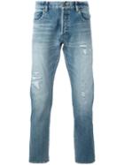 Saint Laurent Low-waist Slim-fit Jeans, Men's, Size: 33, Blue, Cotton