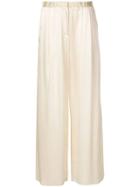 Dusan Wide Leg Long Trousers - White