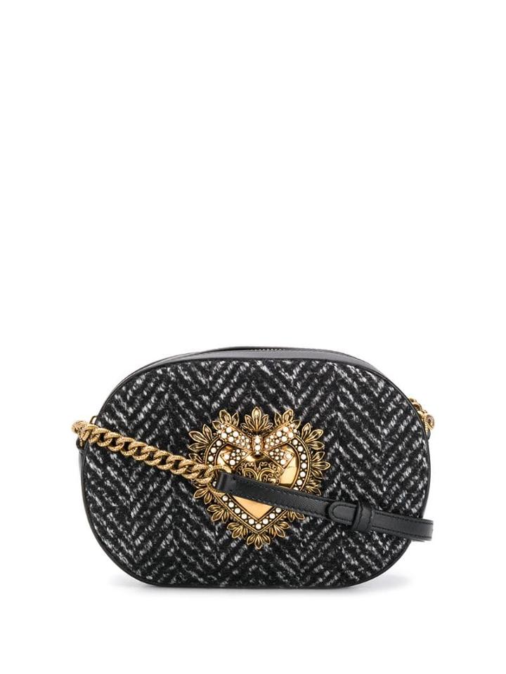 Dolce & Gabbana Devotion Crossbody Abg - Black