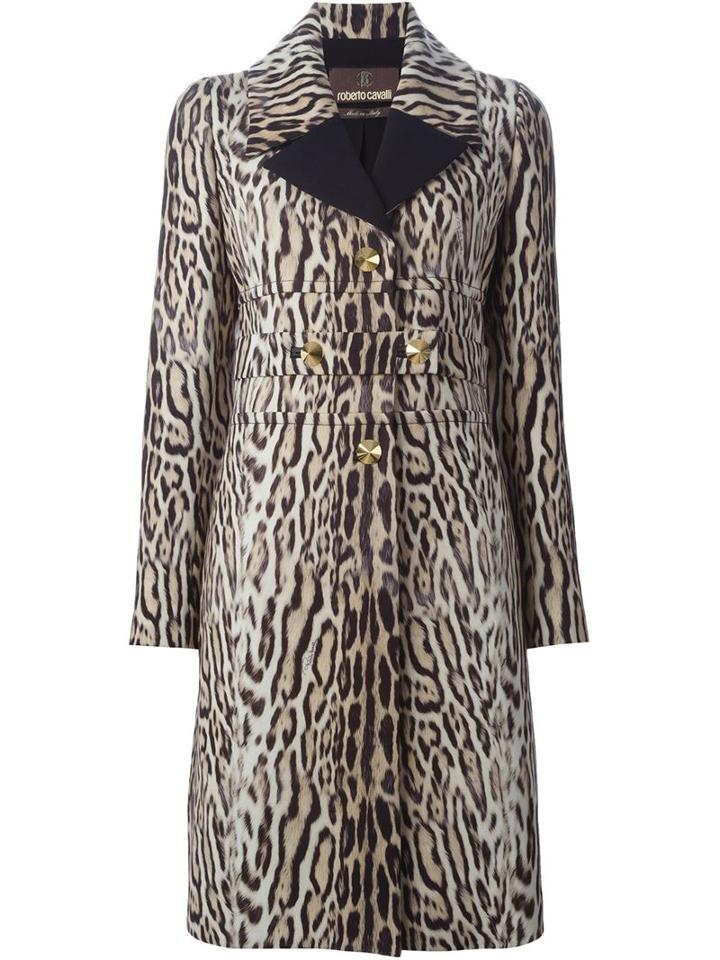 Roberto Cavalli Leopard Print Coat