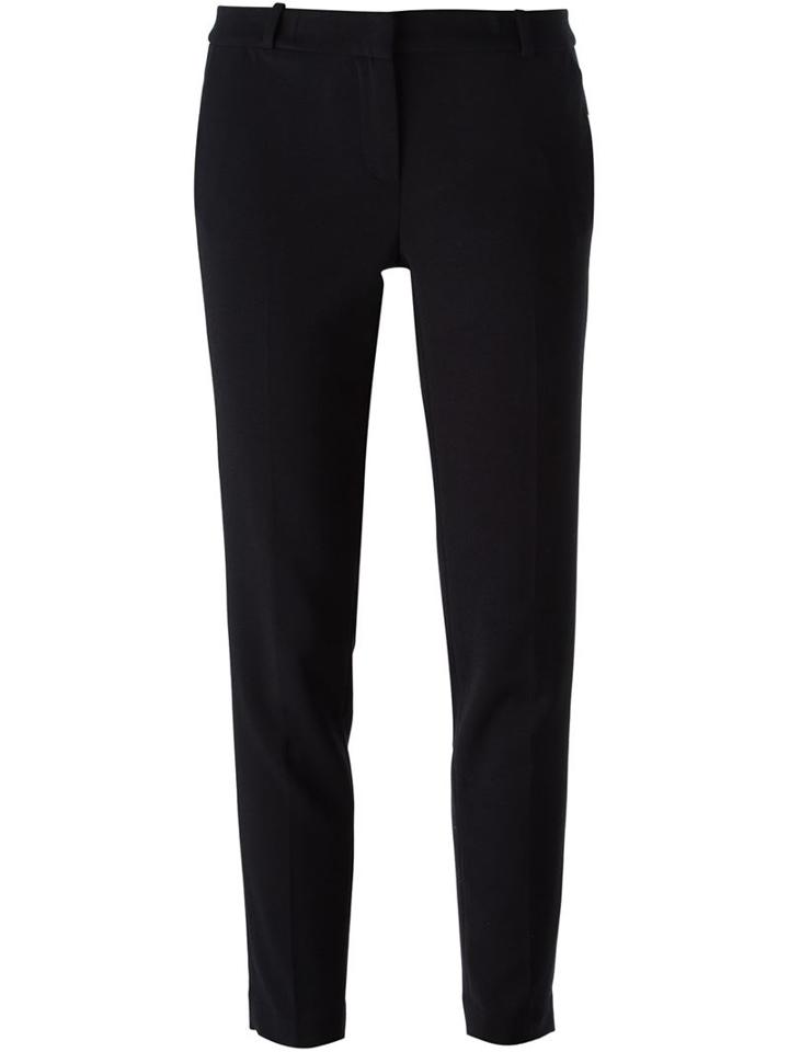 Michael Michael Kors Slim Fit Trousers, Women's, Size: 4, Black, Polyester/spandex/elastane/viscose