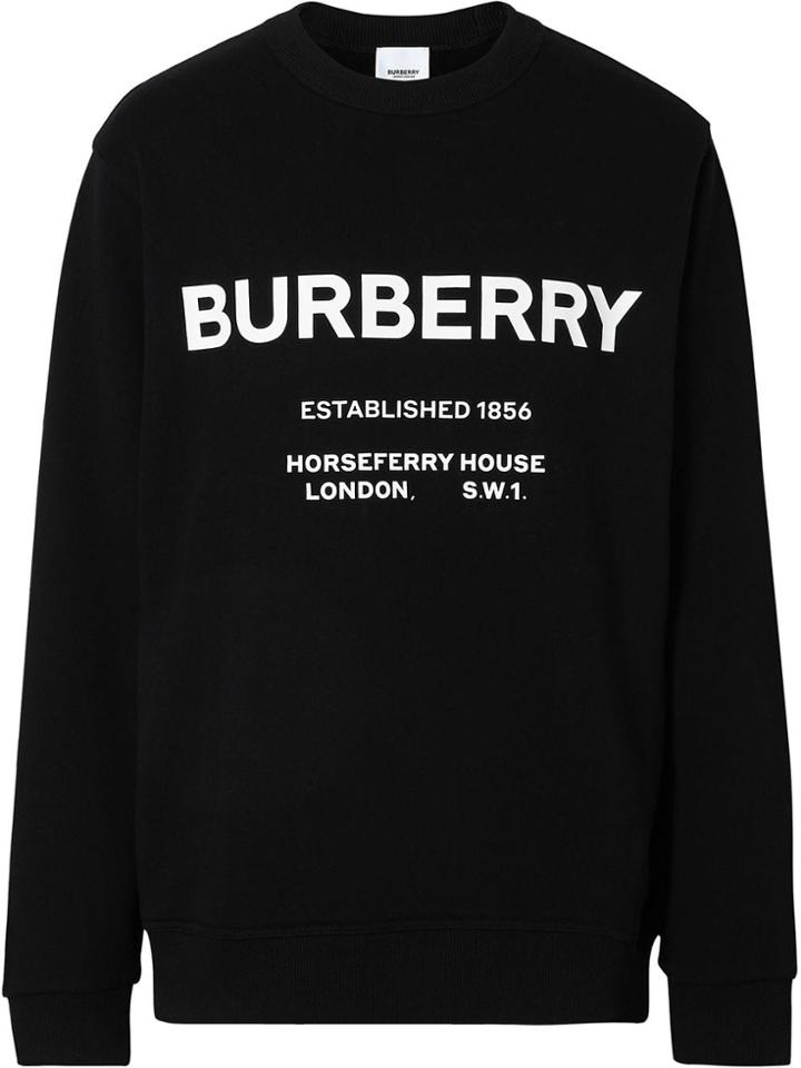 Burberry Horseferry Print Cotton Sweatshirt - Black