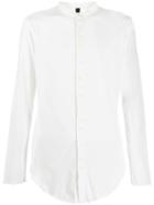 Army Of Me Band Collar Shirt - White