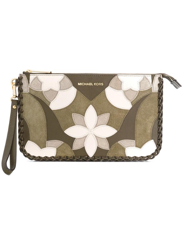 Michael Michael Kors Daniela Clutch - Green