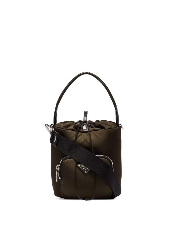 Prada Padded Bucket Bag - Green