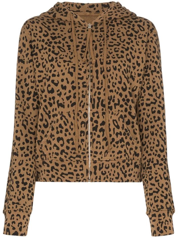 Nili Lotan Callie Leopard-print Hoodie - Brown